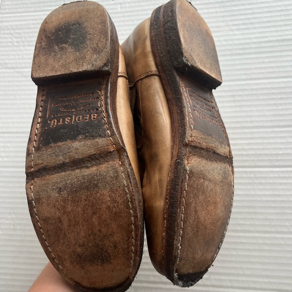 Bed Stu Women’s Tan Brown Spunky Motorcycle Boots Size 8.5 - Picture 7 of 11